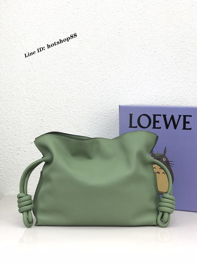 Loewe專櫃2022新款小牛皮肩背女包 羅意威Flamenco clutch系列升級版福袋大號 10856 lyw1150